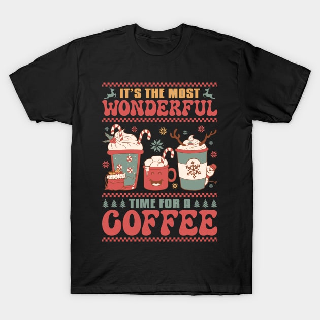 It's the most wonderful time for a Coffee T-Shirt by MZeeDesigns